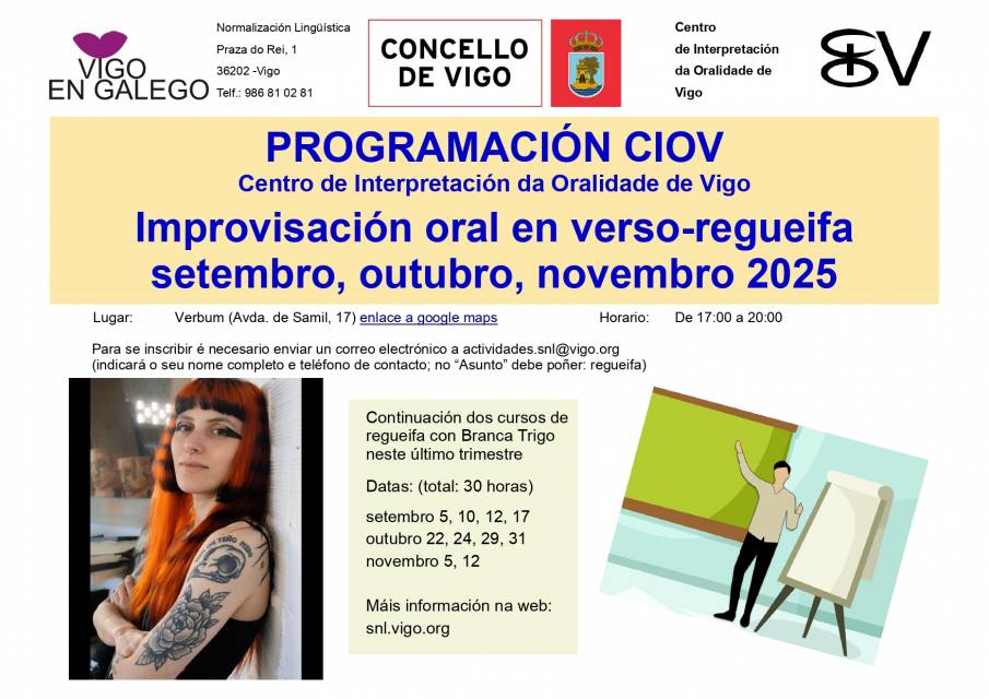 Improvisación oral en verso-regueifa continuación con Branca Trigo_setembro, outubro e novembro 2025