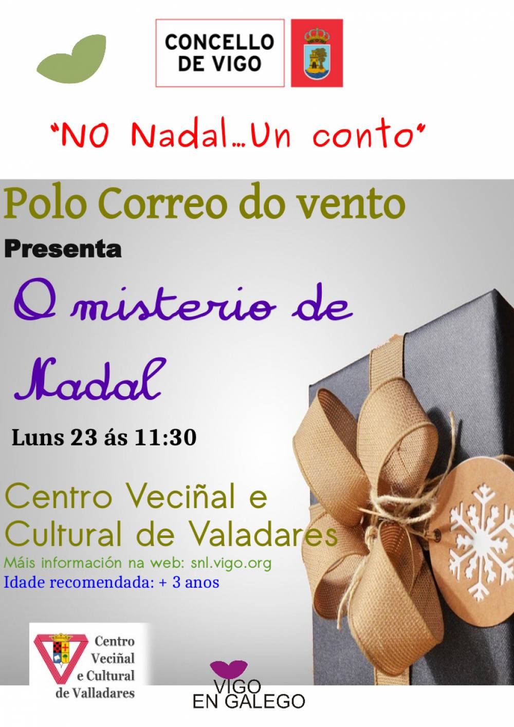No Nadal... un conto: "O misterio de Nadal" (23 decembro 2019) en Valadares