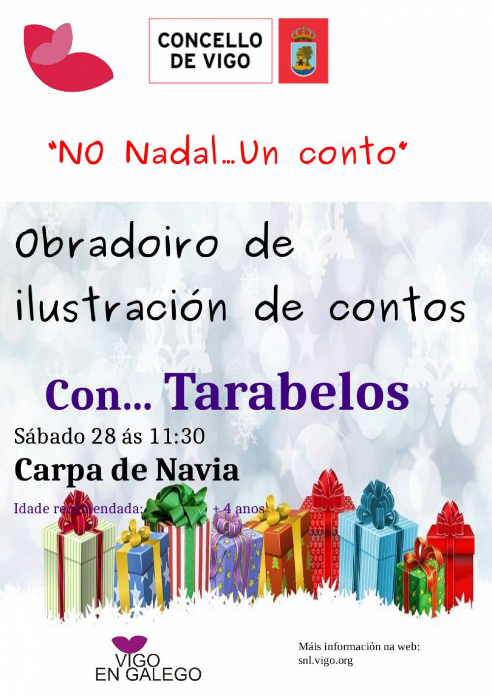 No Nadal... un conto: "Obradoiro de ilustración de contos" (28 decembro 2019) Navia