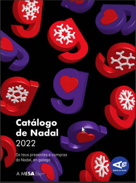 Catálogo con propostas de agasallos de Nadal en galego (2022)